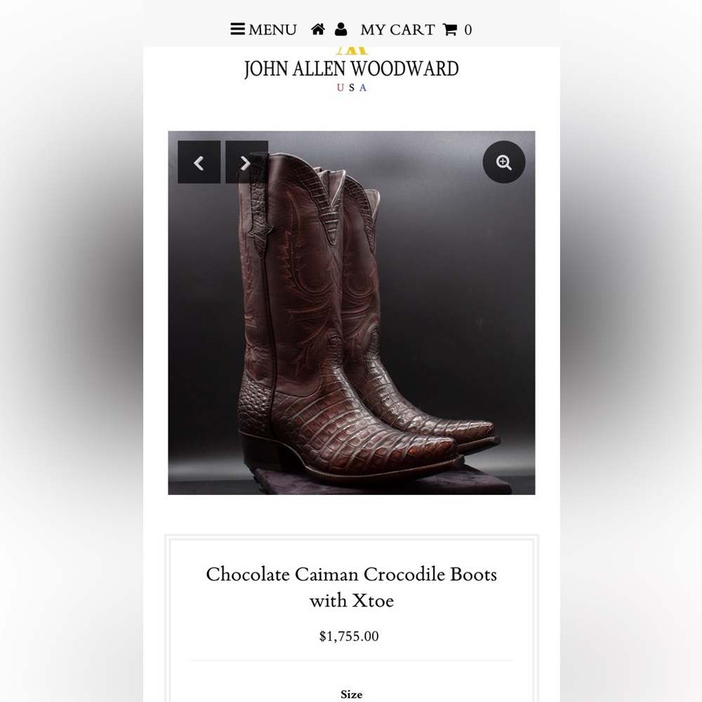 Men’s Crocodile Cowboy Boots